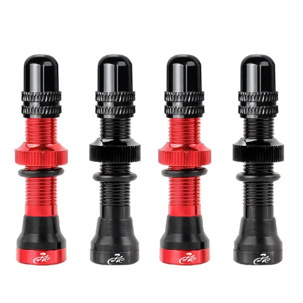 1/2pcs 40/60MM Brass or Alloy Stem Bicycle F/V Presta Tubeless Tire Valve Road Bike MTB Nipple W/Tool Alloy Valve Cap