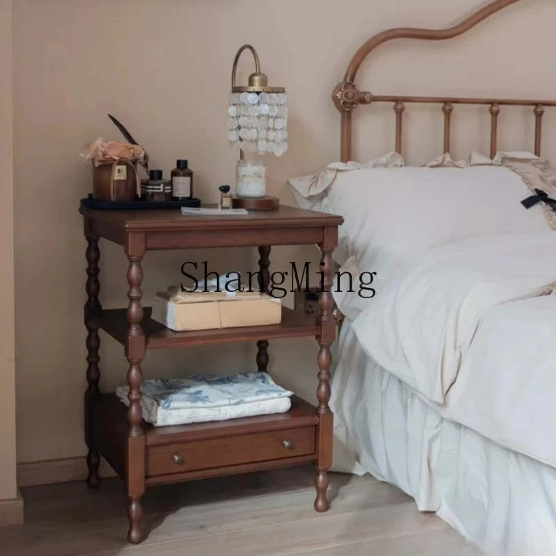 

SM household high-end creative bedside table small square table corner sofa bedside table storage phone