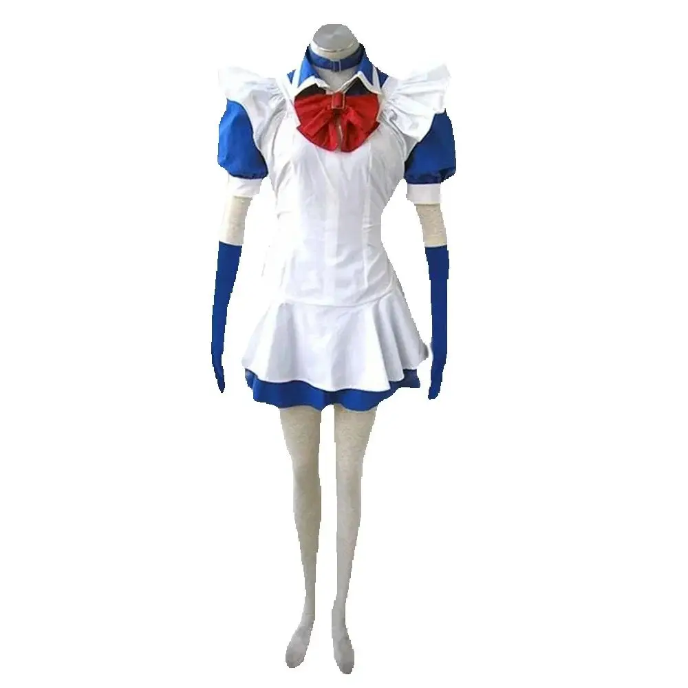 

Unisex Anime Cos ikkitousen Cosplay Costume Maid Apron Dress Custom Size