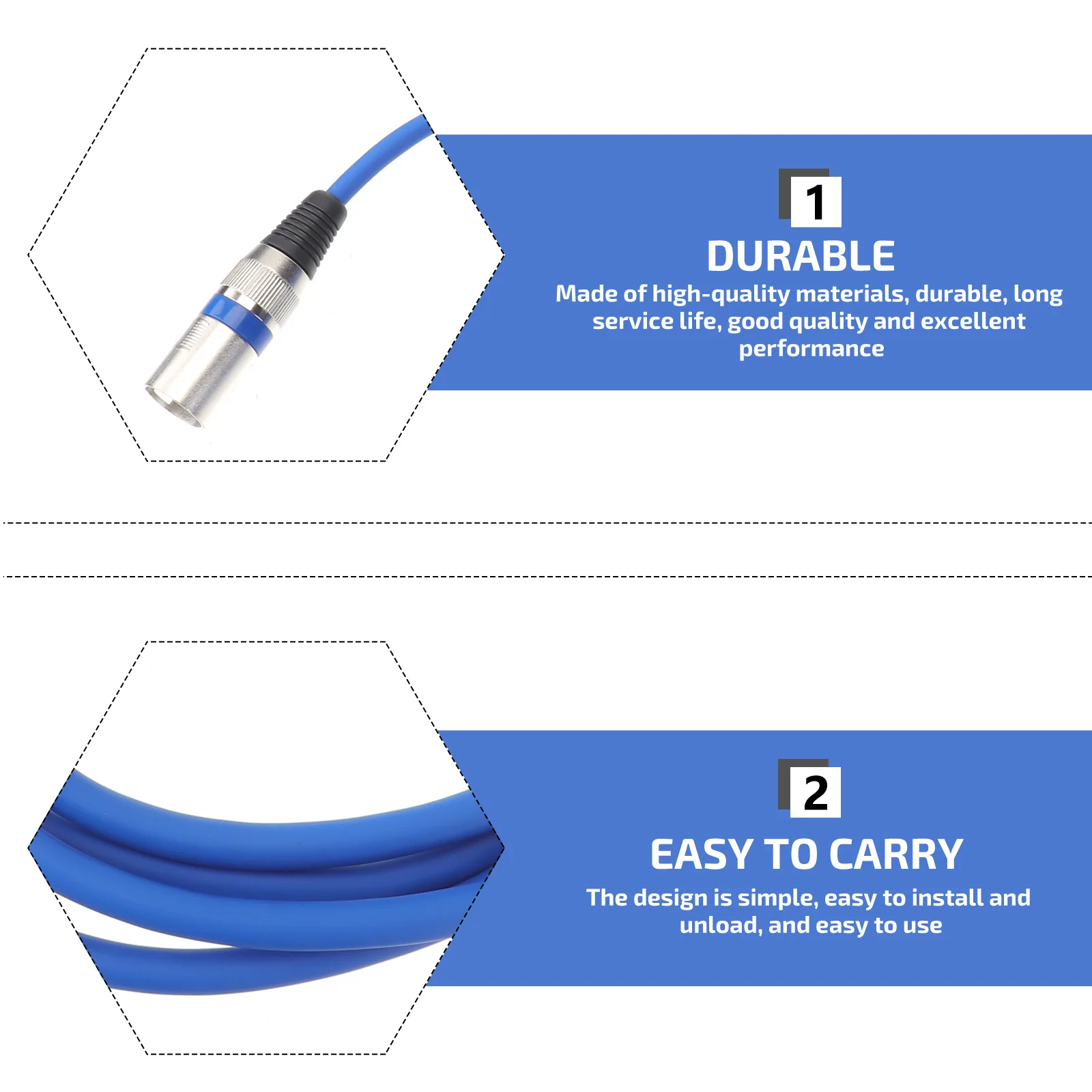 

2M Xlr Microphone Cable Male to Female Dmx512 Instrument Karaoke Live Sound Recording Shielded Audio Cable