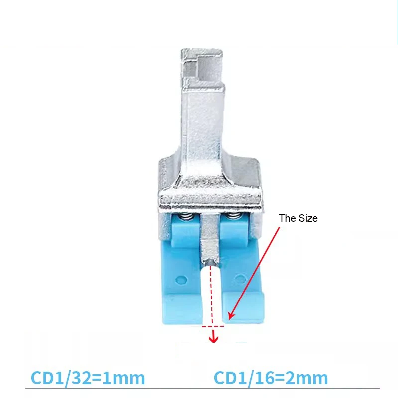 New! 1PC CD1/32'' 1/16'' Industrial Sewing Machine Plastic Double Compensating Presser Foot Industrial Lockstitch Standard Foot