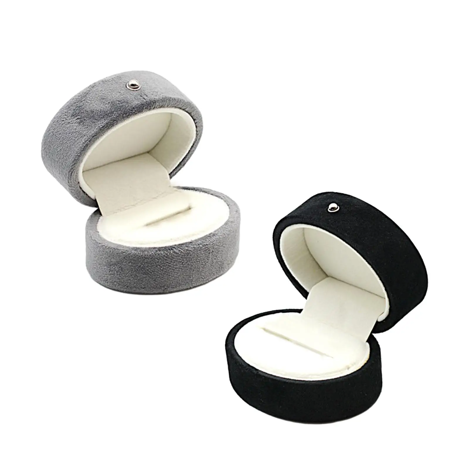 Wedding Ring Box Oval Jewelry Storage Box for Ceremony Proposal Anniversary