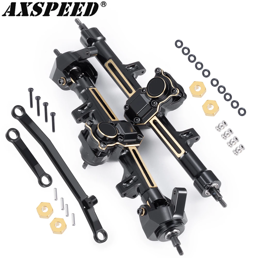 

AXSPEED Metal Front Rear Portal Axles Counterweight Standard/Extended for 1/24 RC Crawler Car Axial SCX24 All Series Parts