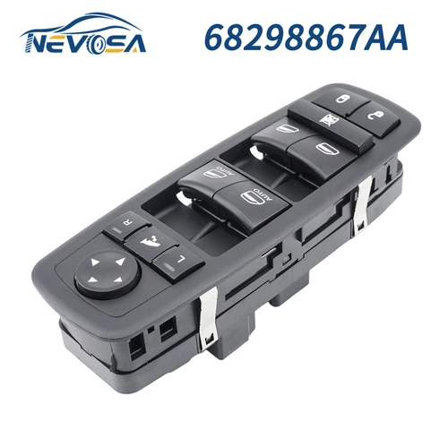 NEVOSA -Interruptor de ventanilla eléctrica de coche, accesorio plegable para Dodge Grand Caravan Ram 1500 2500 3500, Chrysler Town & Country, 68298867AA