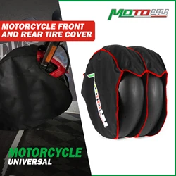 MOTO4U Motorcycle Front and Rear Tire Tyre Warmers Windstop Tire Cover Windbreak Add Cotton Thicken