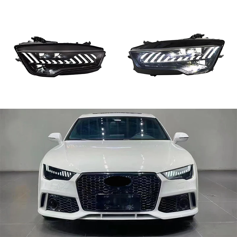

LED RS Style HeadLight for 2011-2018 A7 S7 C7 Upgrade with New Style DRL, LED Headlights RS DRL Dynamic A7 S7 C7