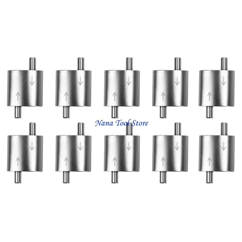 

31GJ 10Pcs Stainless Steel Wire Rope Clip Adjustable Bidirectional Steel Wire Rope Clamp for Lifting Heavy Objects