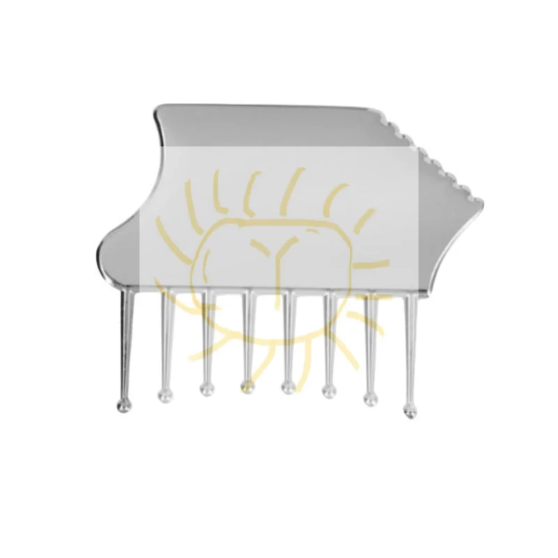 

1 шт. портативный массажер для кожи головы из цинкового сплава, инструмент для скребка Гуаша для головы, шеи, плеч, ног и рук для успокаивающего облегчения