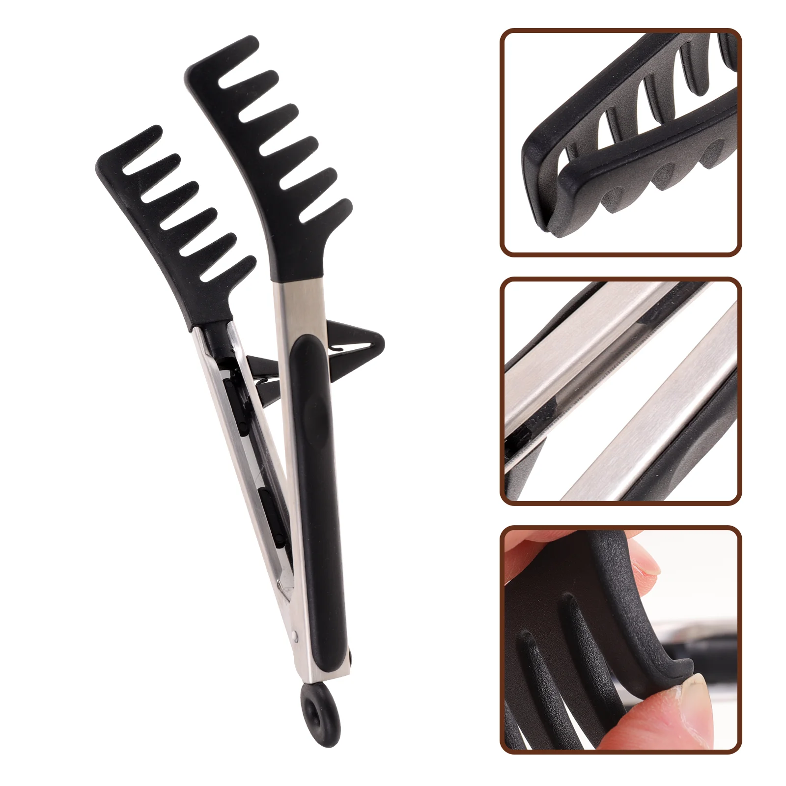 

Ergonomic Silicone Food Tong Reusable Portable Kitchen Accessory Household Pasta Clip Multi-Function Spaghetti Tool With