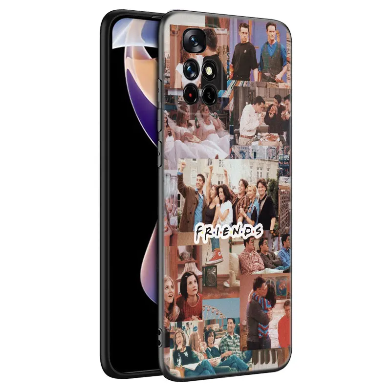 Friends tv show Black Silicone Phone Case For Xiaomi Redmi Note 9 10 11 11S 11T 12 13 Pro 5G Plus 9S 10S 12S