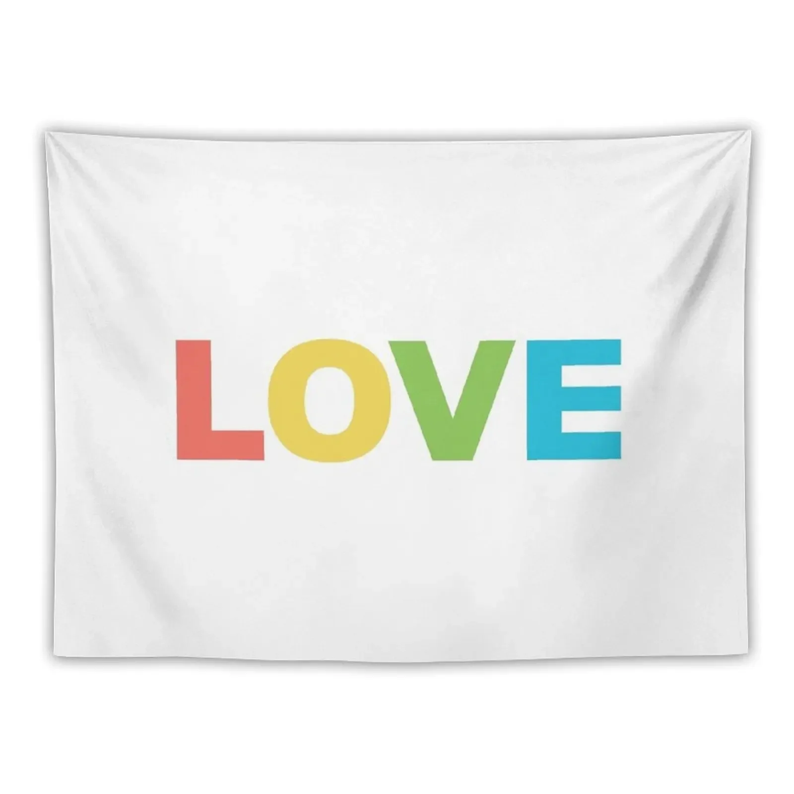 trendy romantic love inscription. valentine's day colourful lettering Tapestry Decorations For Your Bedroom Tapestry