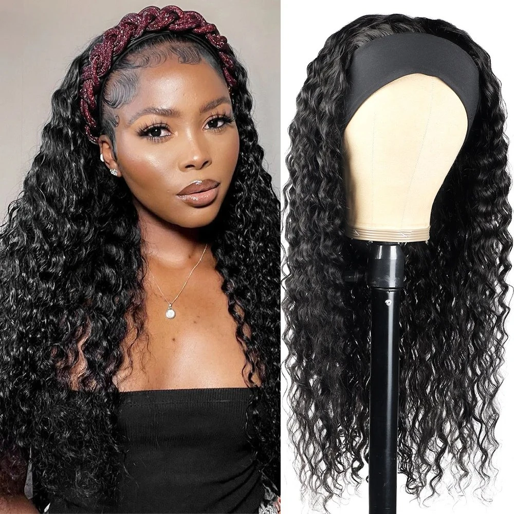 Rosabeauty 13x4 HD Deep Wave Lace Front Human Hair Wigs 250 Density 5X5 Preplucked Glueless Ready To Go Curly Wig 40 Inches