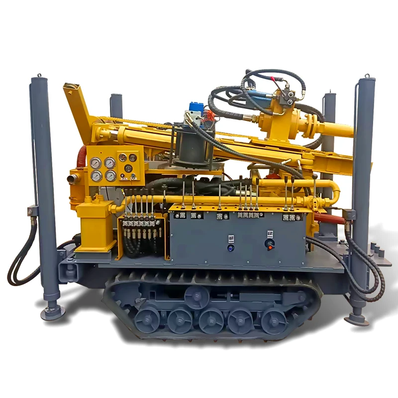เครื่องเจาะดินแบบตีนตะขาบดีเซล RLD-160 HQ NQ BQ PQ แบบกำหนดเอง สำหรับงานสำรวจทางภูมิศาสตร์ เครื่องเจาะลมแบบเพชรสำหรับบ่อบาดาล