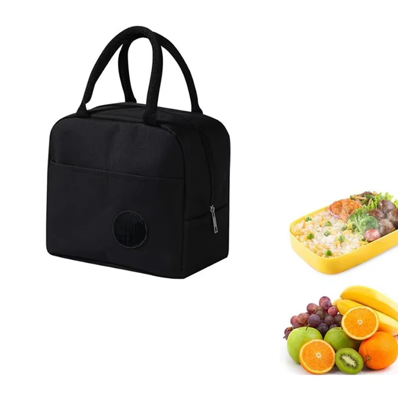 알루미늄 호일 절연 도시락 가방, 휴대용 도시락 가방, 두꺼운 간단한 도시락 가방, 야외 도시락