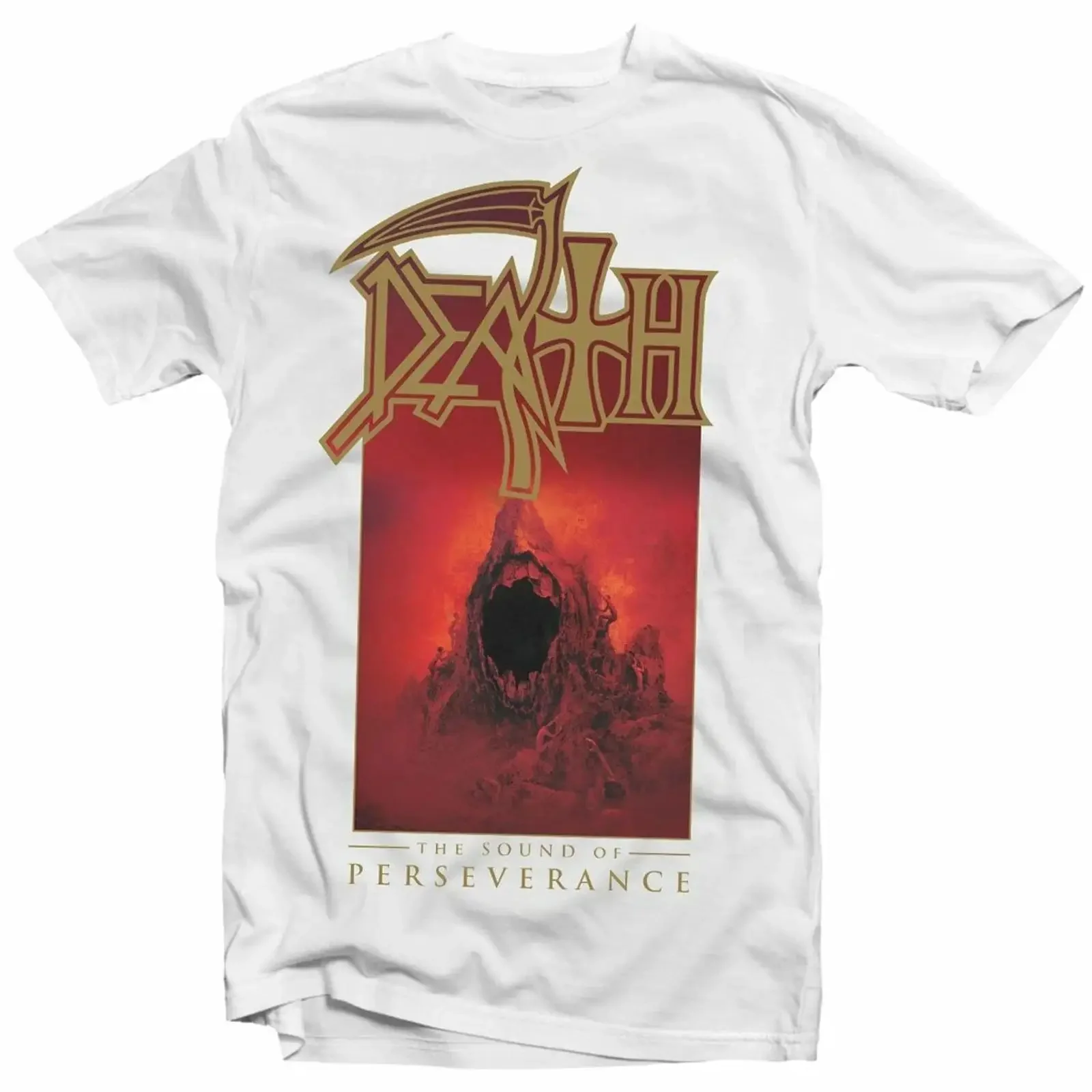 DEATH The Sound Of Perseverance T-shirt sous licence officielle XL Thrash Metal vintage délavé unisexe streetwear polyvalent