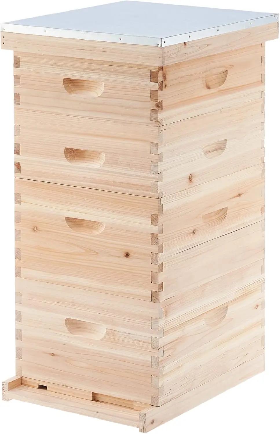 Bee Hive Boxes Starter Kit, Langstroth Beehive for Bee Keeping, 4 Layer Bee House with 20 Medium and 20 Deep Frames & Foundation