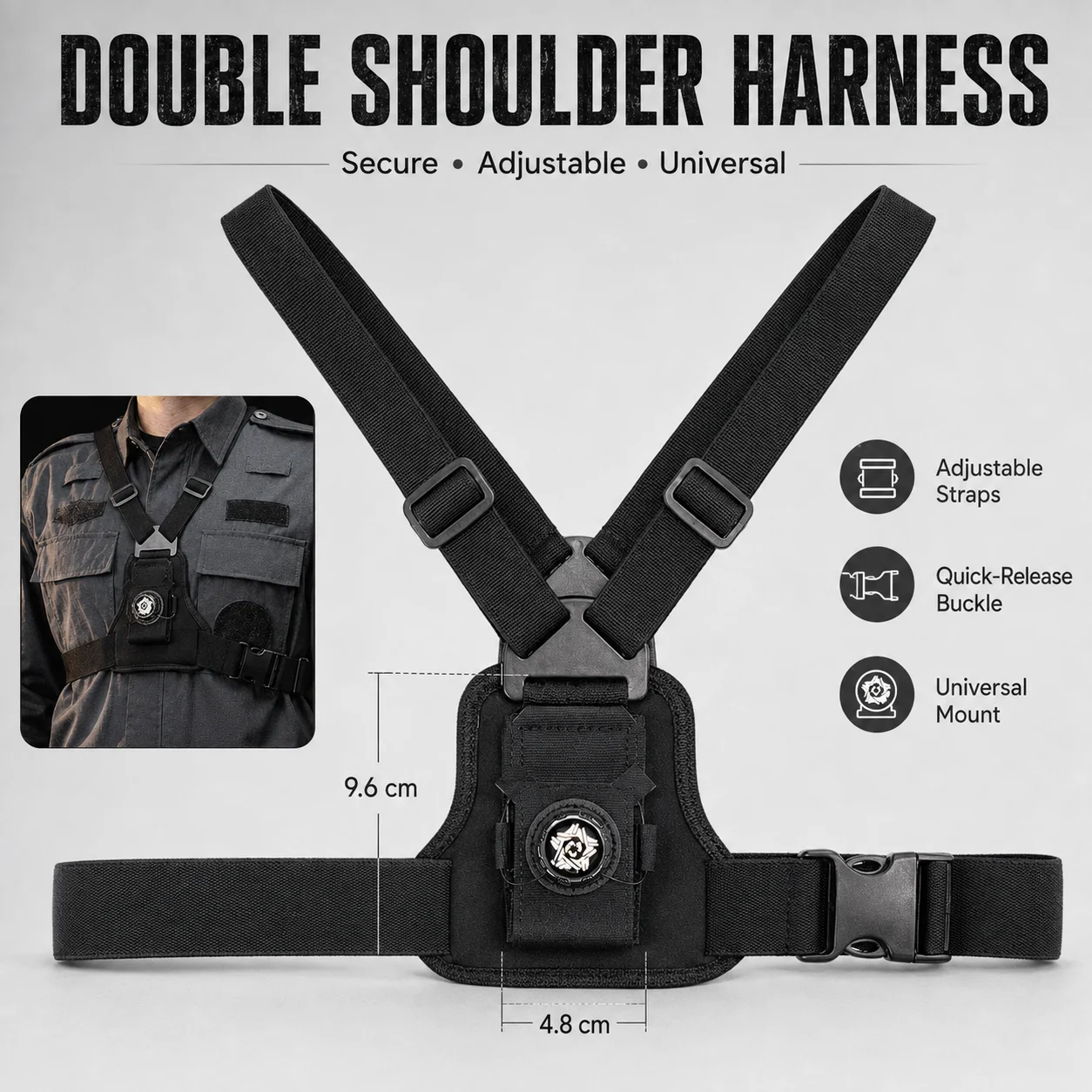 Supporto Tattico per Telecamer - Action Camera Chest Strap Harness Mount recensione e prezzo