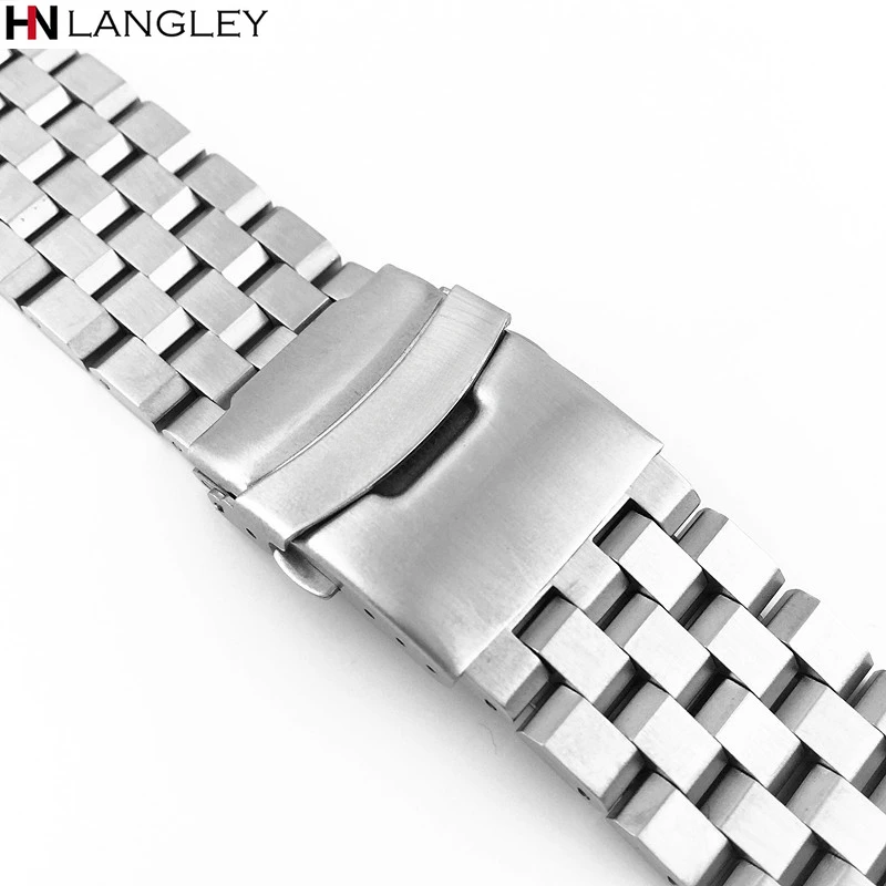 316L Stainless Steel Watch Band for Seiko SKX007 SKX009 SKX173/175 Wristband 20mm 22mm Strap Curved/Straight End Link Bracelet