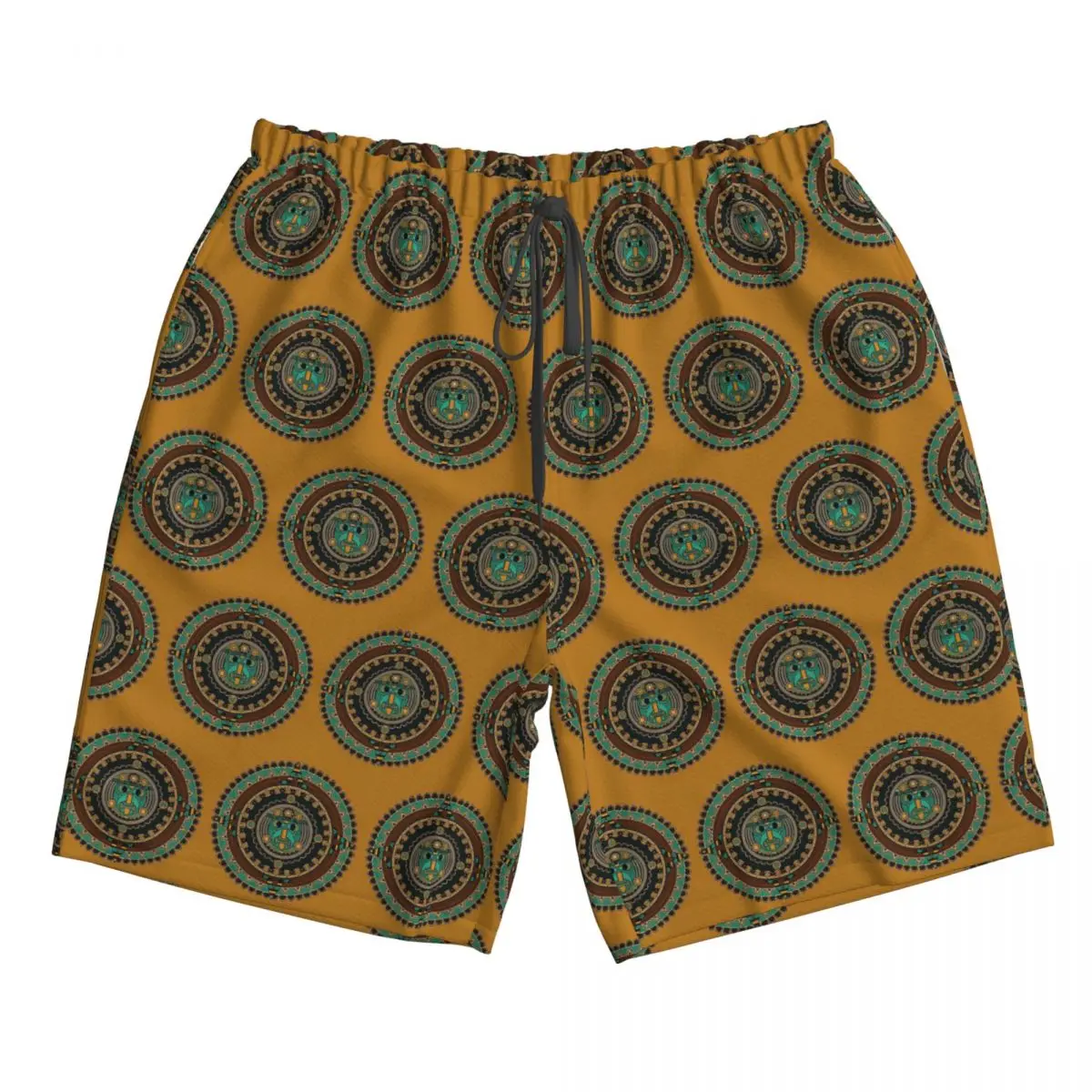 

Aztec Calendar Trunks Beach Board Shorts Casual Quick Dry Swim Summer Men Pants