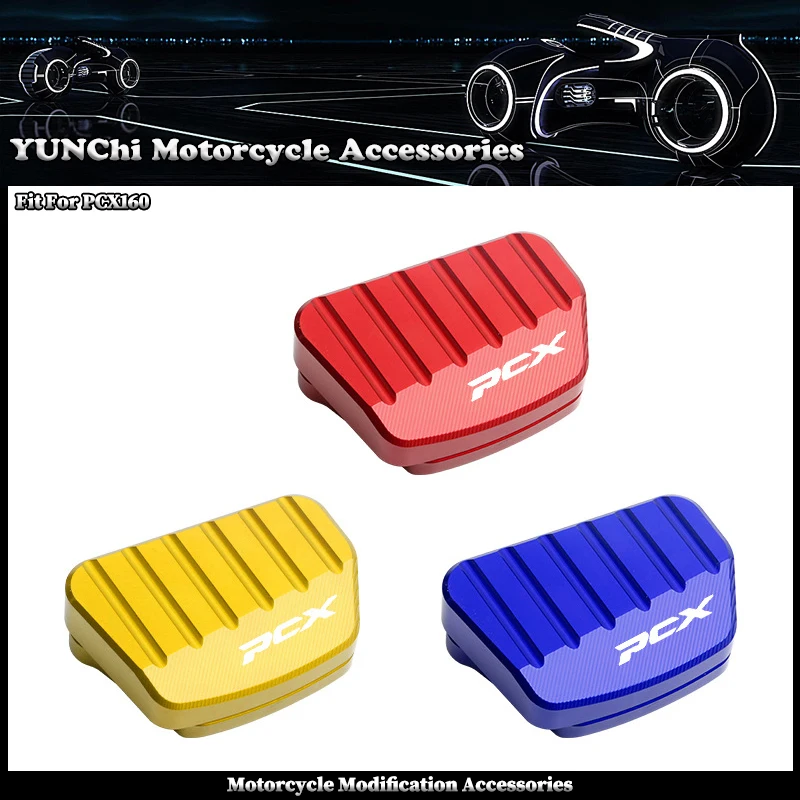 Motorcycle Wide Footrest Pad Fit For HONDA PCX 160 PCX160 Increase Support Large Size Comfortable Mat in Multiple Colors