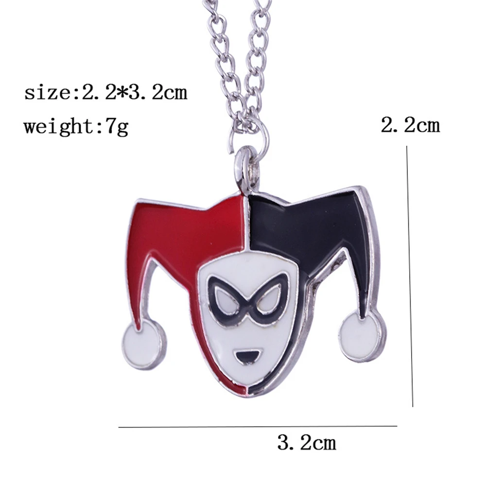 

Hot Movie Necklace Harley Baseball Bat Necklace Circus Pendant Movie Fan Gifts Cosplay Props Men Women Jewelry Accessories