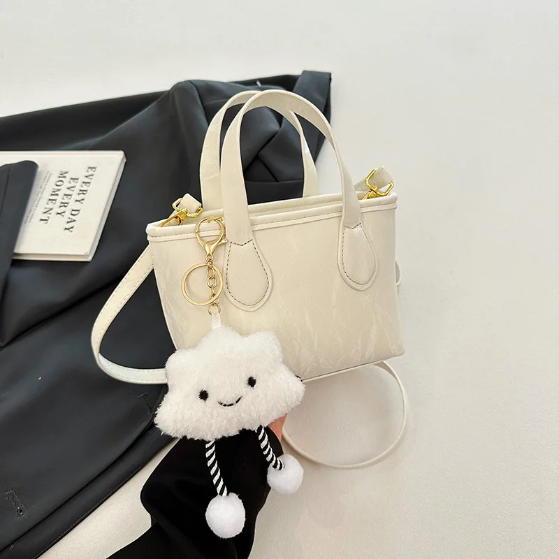 Новинка 2025, универсальная повседневная ручная сумка, простая и модная женская сумка-мешок, сумка через плечо на одно плечо