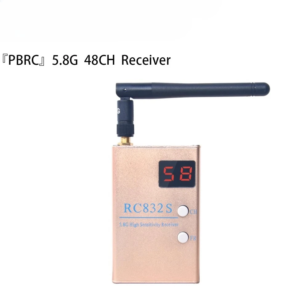 

5.8G 48-канальный высокочувствительный приемник R832S FPV Модуль беспроводного приема автомобиля и сосудов Модуль приема видеоочков