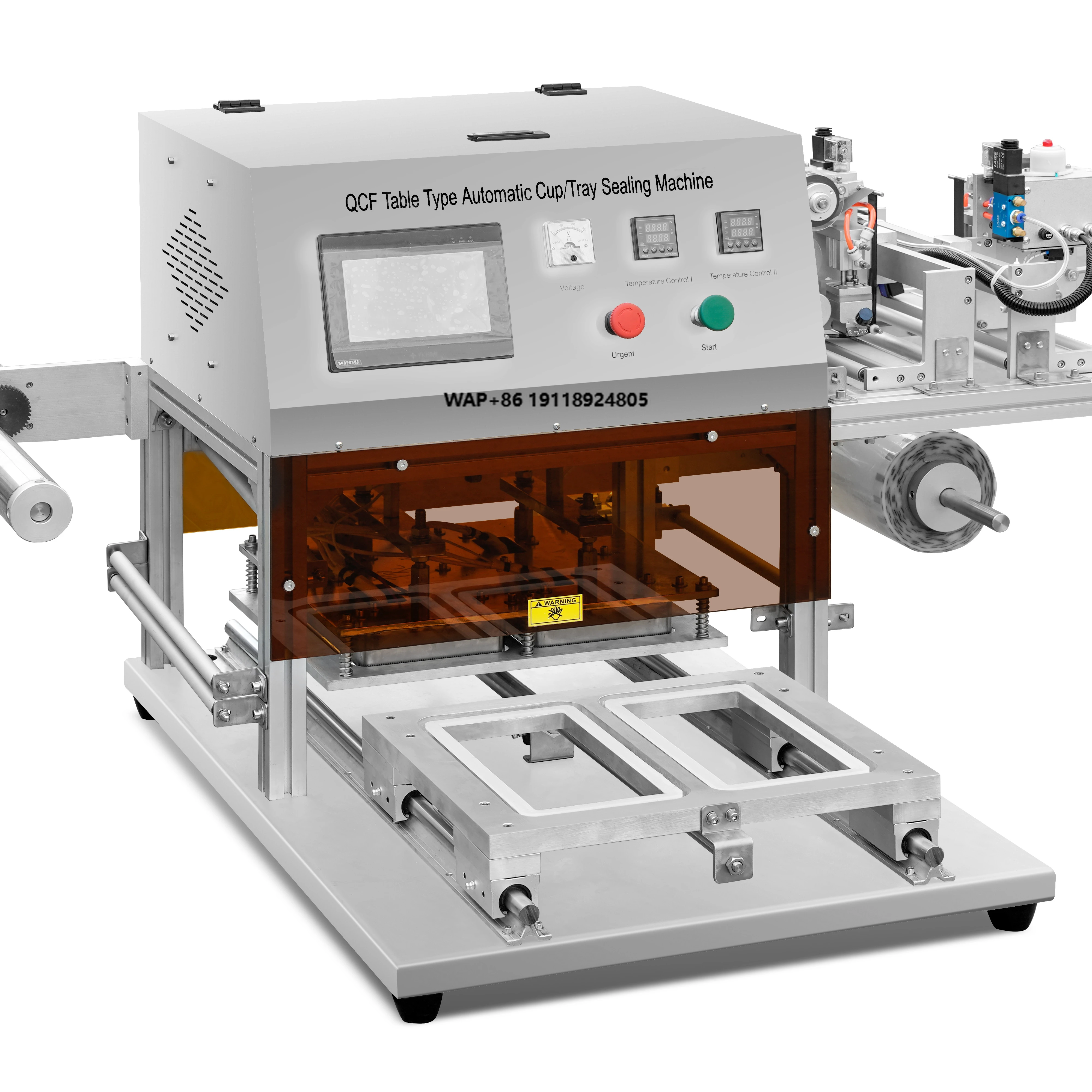 

Tabletop Small Size Commercial Use Double Cups Customized Automatic Tray Sealer Cup Sealer