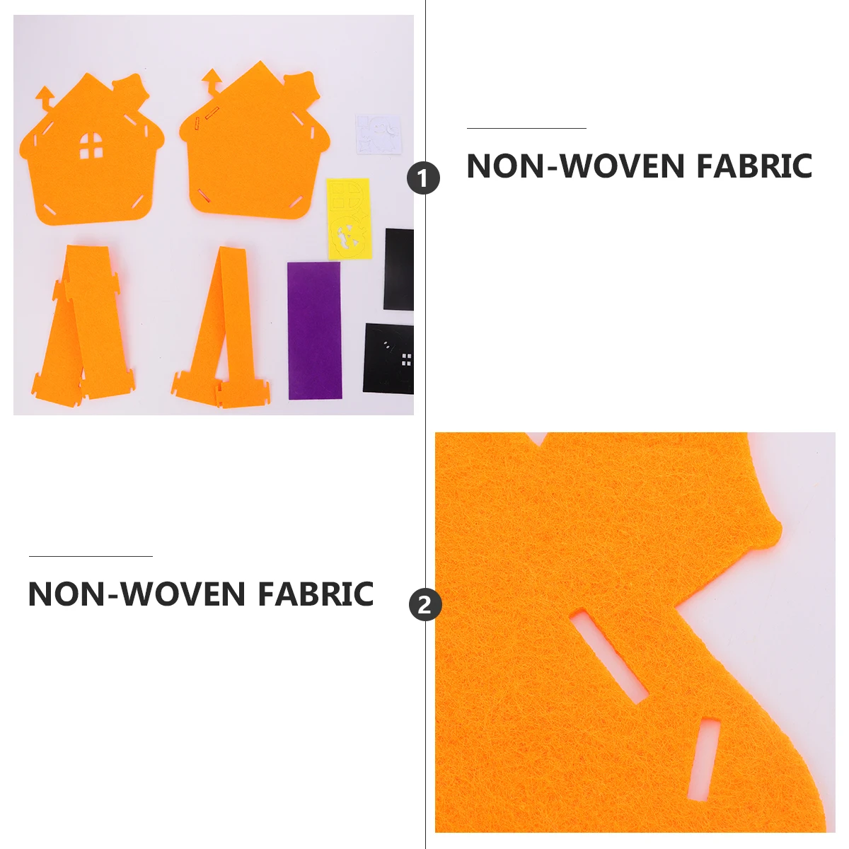 

3 Pcs Halloween Bag Non Woven DIY Trick Treat Bags Goody Snacks Tote Kids Gift Decorative Capacity Hold C ies