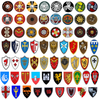 MOC Medieval Castle Knight Building Block Figure Military Weapon Printed Accessories Shield Soldier Guard Equipment DIY Toy Gift
