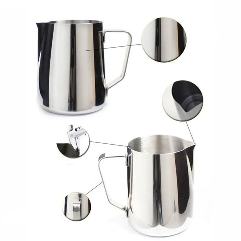 Stainless Steel Milk Frothing Pitcher Espresso Steam Coffee Barista Craft Latte Cappuccino Milk Cream Cup Frothing Jug Pitcher