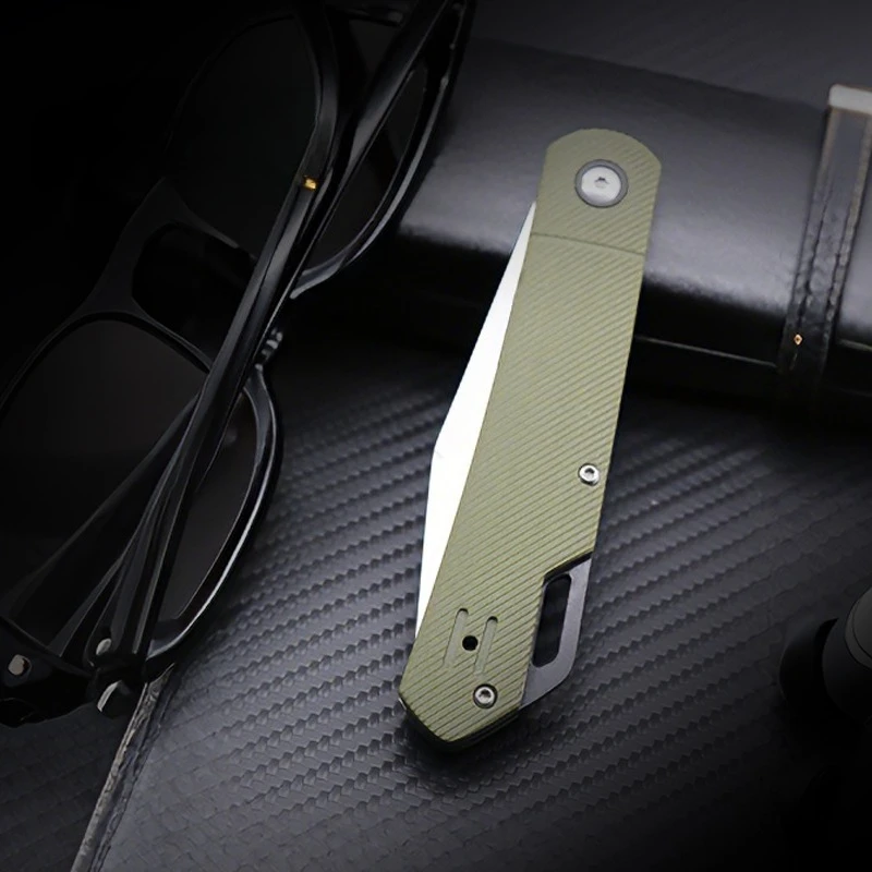 

New Product G10 Handle D2 Blade Folding Knife Outdoor Camping High-quality Portable Practical Fruit Knife EDC Tools