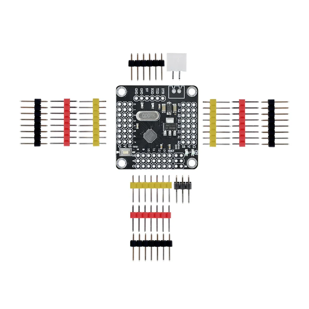 Imagem -04 - Forte Série Atmega328 Controlador Módulo Pro Mini 5v 3.3v 16mhz Placa para Arduino Atmega328p Microcontrolador Faça Você Mesmo Kit i o Pinos