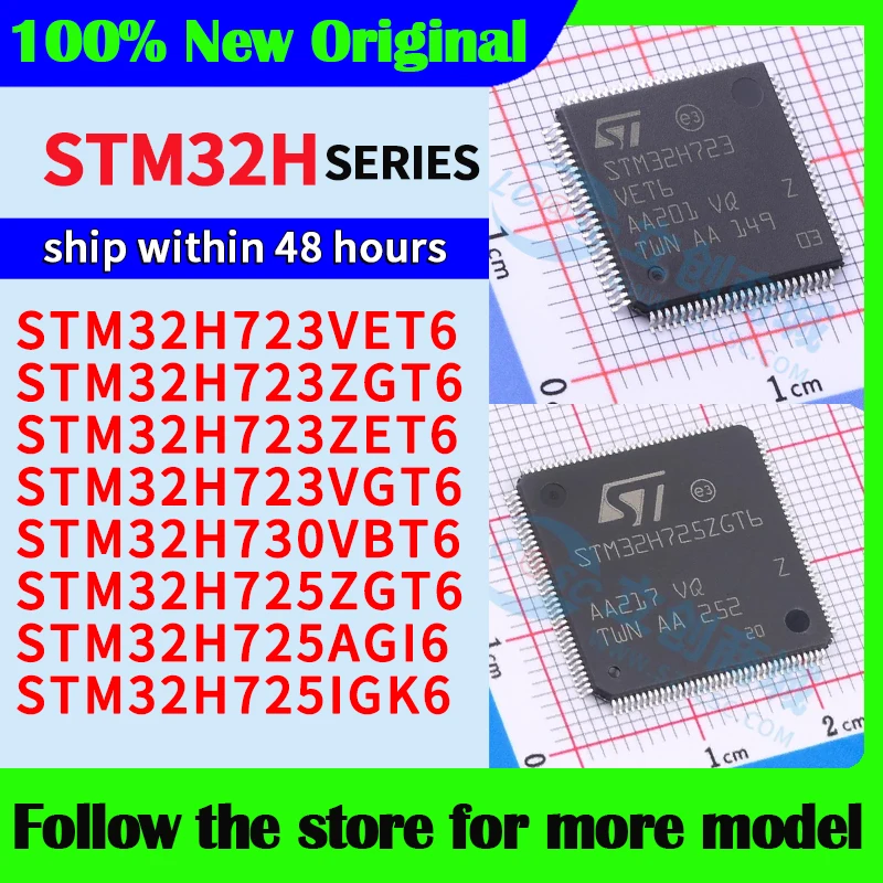 

STM32H723VET6 STM32H723ZGT6 STM32H723ZET6 STM32H723VGT6 STM32H730VBT6 STM32H725ZGT6 STM32H725AGI6 STM32H725IGK6 Высокое качество