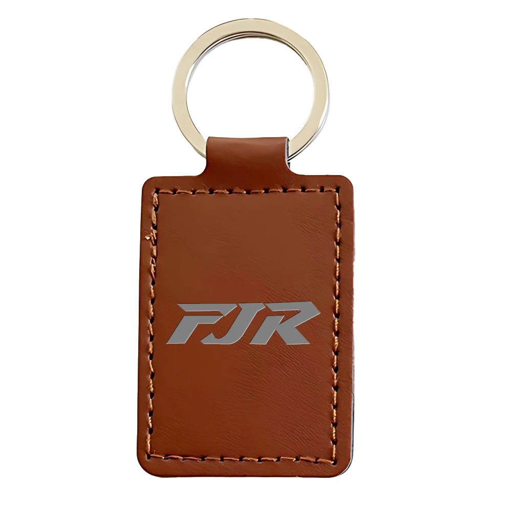 High-Grade PU leather Motorcycle Keychain Holder Keyring For Yamaha FJR1300 FJR LOGO Accessories