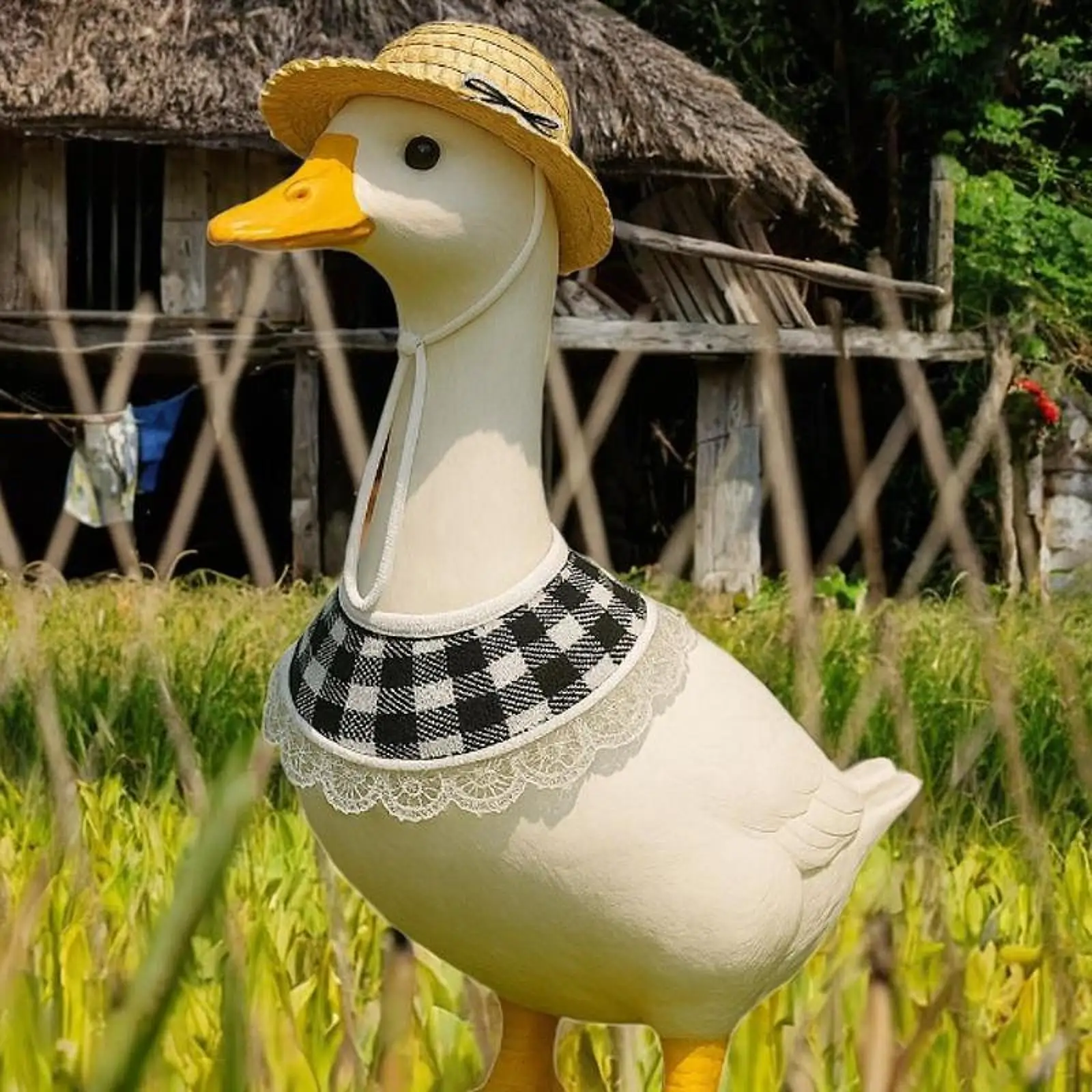 

Goose Outfit Hat and Collar Lovely Goose Clothes for Porch Festival Outdoor