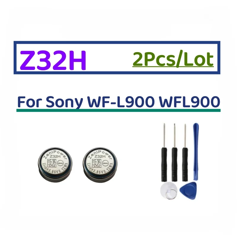 2Pcs For Sony LinkBuds WFL900/H Earphone Original Z52H New Battery For Sony LinkBuds S WFLS900N/B, Z32H