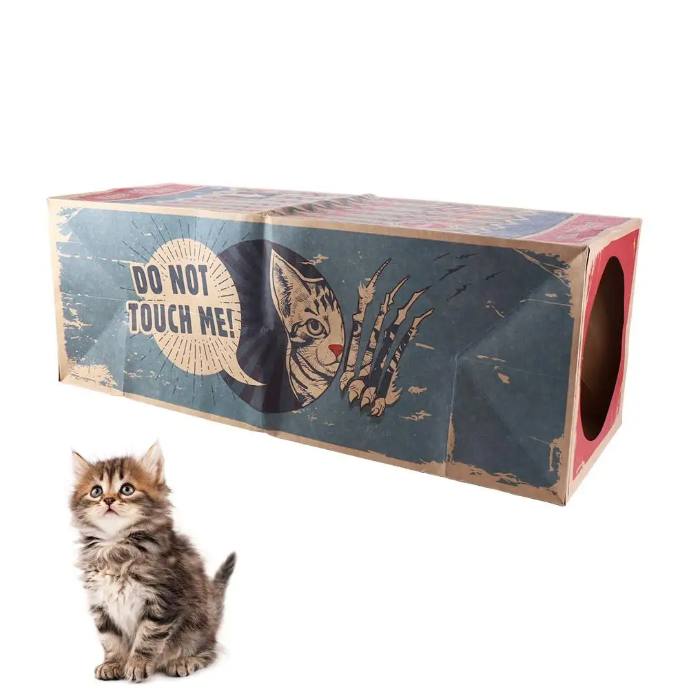 

Kraft Paper Interactive Tunnel Cave Kitten Hide and Seek Toys Cat Toys Pet Supplies Cat Tunnel Toy Cat House Toy Tunnel Tube