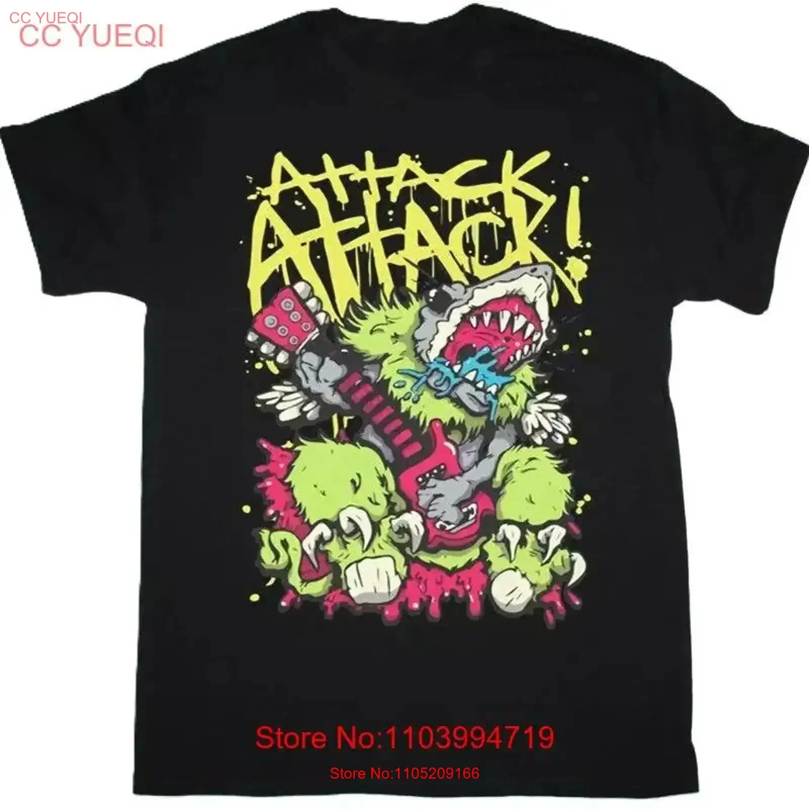 

Attack Metalcore Band Funny For Fan All Size T shirt vintage Washed Top For Everyday Wear Soft homme Comfortable Breathable
