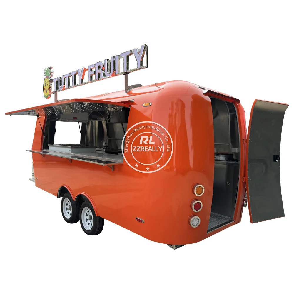 2024 Carrello per distributori automatici di alimenti Rimorchio mobile per camion per alimenti in vendita Carrello per distributori automatici di caffè