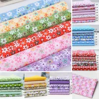 7Pcs 100% Cotton Fabric Assorted Pre-Cut Floral Cloth Sewing Patchwork Bundle DIY Decor Needlework DIY Handmade Material 25*25cm 2