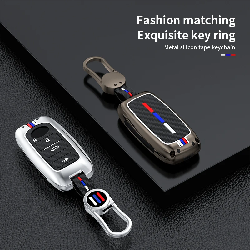 New Zinc Alloy for Toyota Yaris Ativ Raize Veloz Avanza Rush Perodua Daihatsu Malaysia Smart Remote Car Key Case Cover Keychain