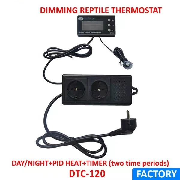 Wholesale DTC-120 Reptile DIGITAL DIMMING THERMOSTAT DAY & NIGHT + TIMER