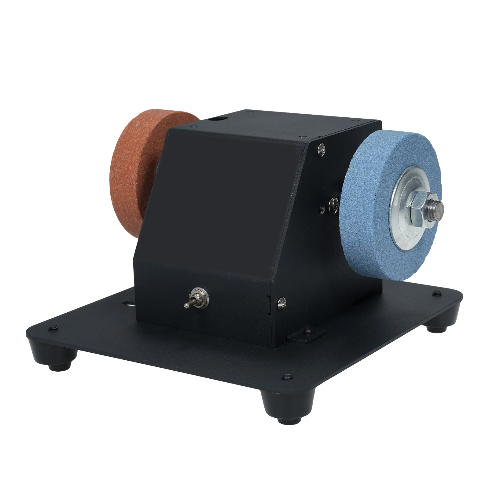 2-in-1 Dual Wheel Grinding Machine and Table Saw Mini Sander Bench Grinder Sanding Machine 7 Adjustable Speed Mini Desktop