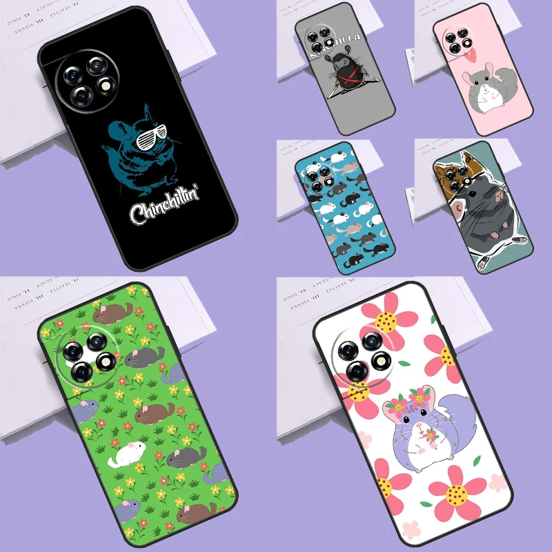 Cute Cartoon Chinchilla Case For Oneplus Nord CE 3 Lite 2 2T N10 N20 N30 OnePlus 11 10 9 Pro 8T 9R 10R 10T Cover