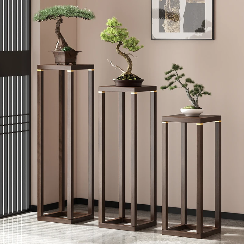 

Полка для цветов в гостиной от пола до потолка, стойка для цветочных горшков из цельного дерева