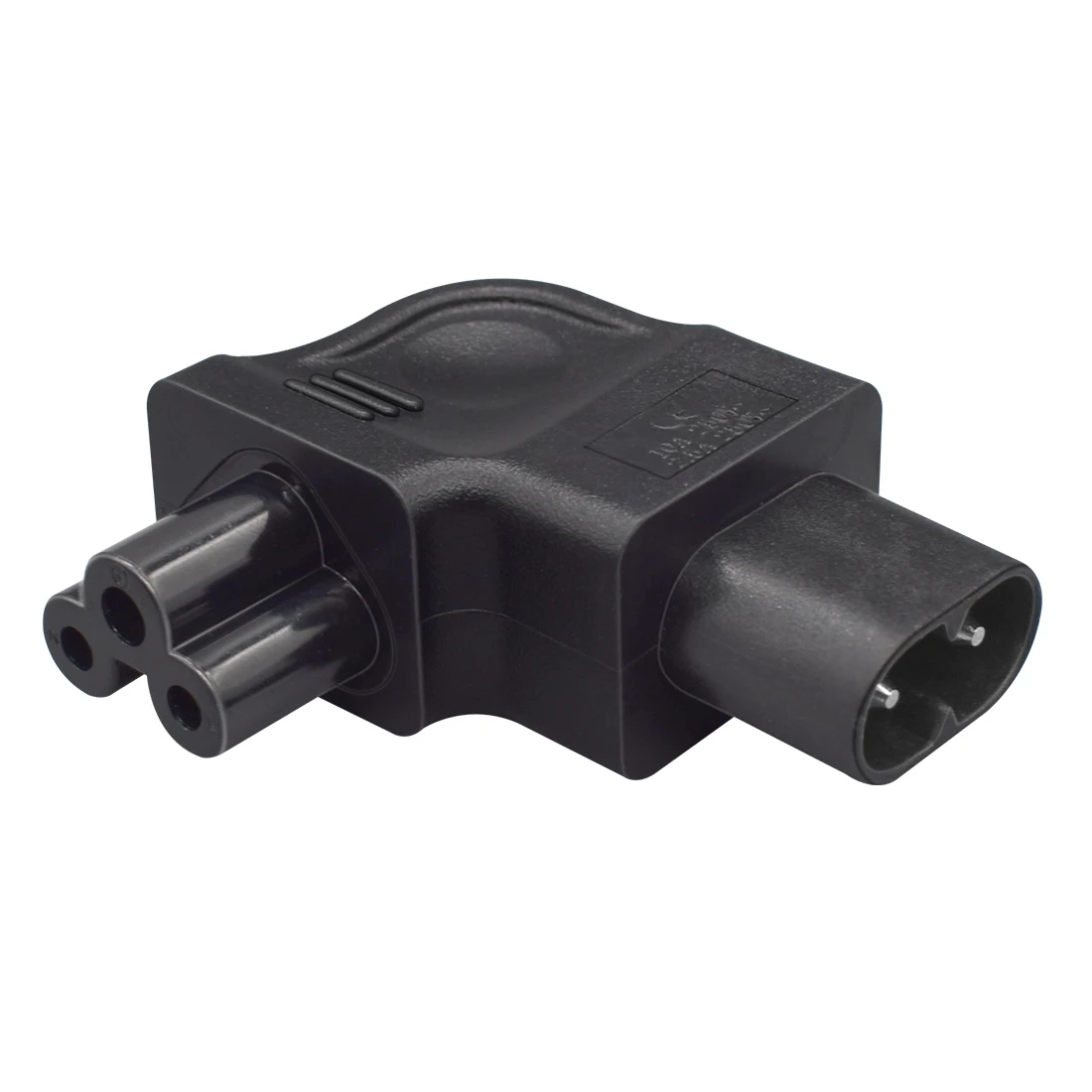 JORINDO IEC320 C8 do C5 zasilanie prądem zmiennym wtyczka konwersji, rysunek 8 do kwiat śliwy, 3-dołkowe męskie złącze adaptera o sile