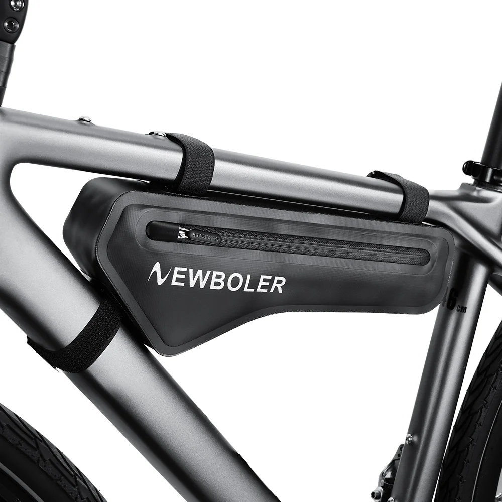 NEWBOLER Fahrradtaschen Radfahren Oberrohr Vorderrahmentasche Wasserdichte MTB Road Triangle Pannier Schmutzabweisende Fahrradzubehörtaschen – Detail 14