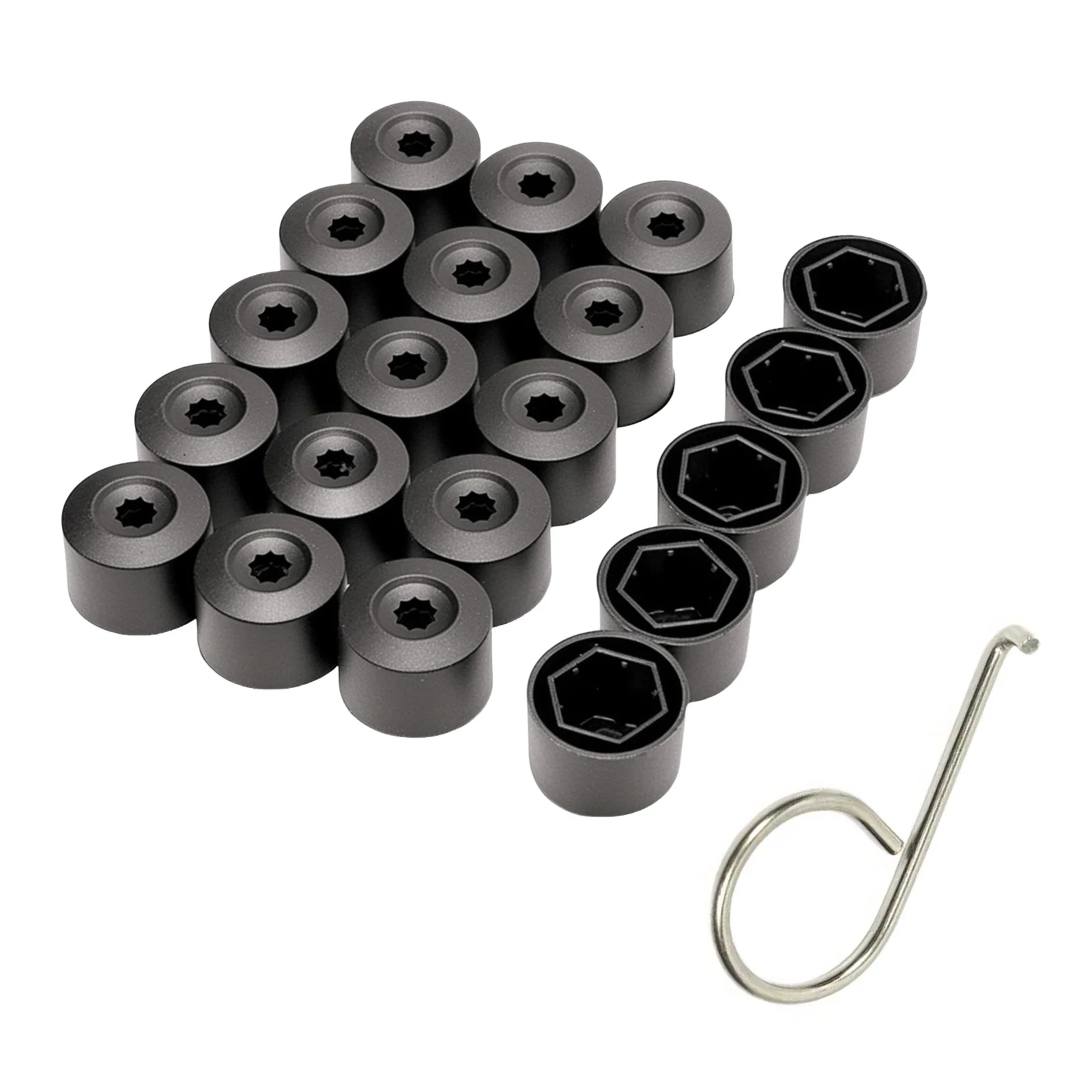 Wheel Hub Lug Nut Bolt Cap Cover With Removal Tool Fit VW Passat Magotan Tiguan Jetta Golf Tire Screw Protector