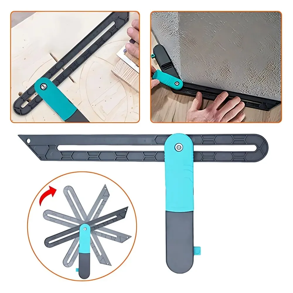 Adjustable Angle Ruler Irregular Multi-Function Scale T-Shaped Bevel Gauge Tool For Woodworking DIY Measurement